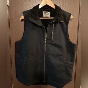 Wells Lamont Black Sherpa-Lined Jacket Vest Men’s M
